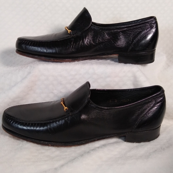 Men\'s Florsheim Imperial Ritz Black Leather Luxurious Moccasin Loafers Sz 10 main image 5